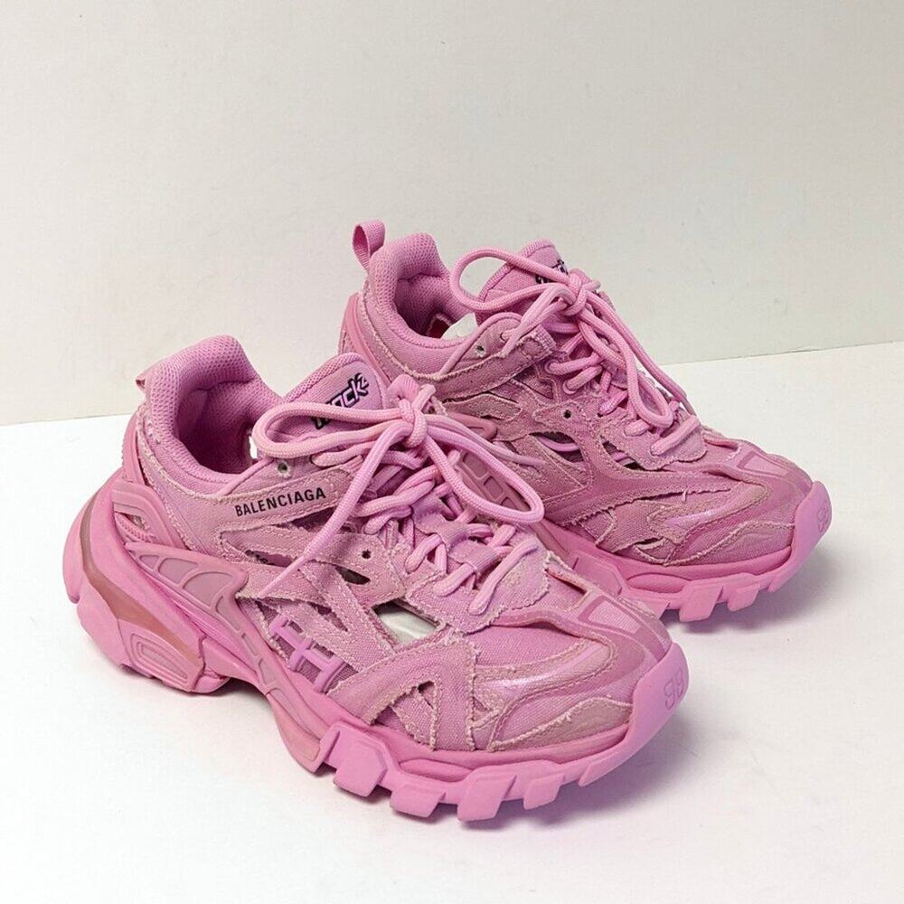Balenciaga Track 2 Open Sneakers, Pink, Women's 4 (EU 34)